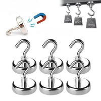 E10/12/16/32mm Strong Magnetic Hooks Multi-Purpose Storage Home Kitchen Bar Storage Key Storage Hooks Bathroom Hangers