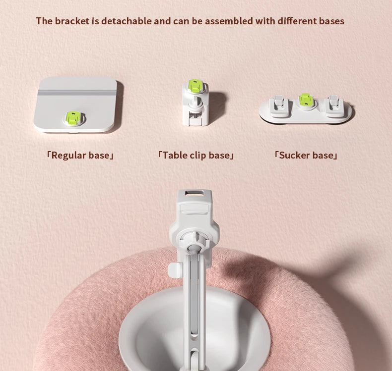 New 2025 Plush Pillow Phone Tablet Bracket Desktop Stand Adjustable Length Angle For Live Straming Video Chat Lazy Tablet Holder