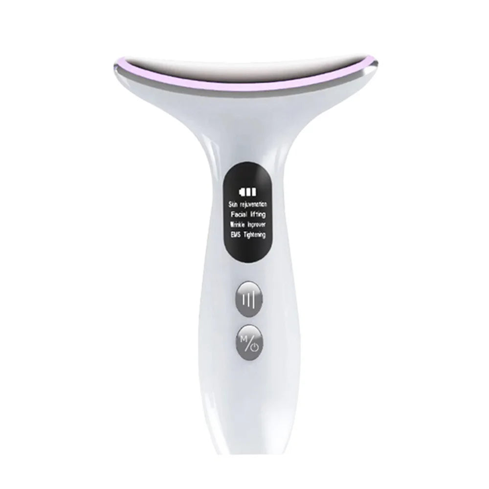 Neck Face Lifting Massager Face V Line Chin Lift Up Double Chin Remover Anti Neck Wrinkle 3 Colors LED Facial Neck Beauty Device