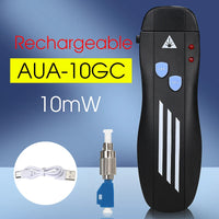 COMPTYCO FTTH Mini Visual Fault Locator 1/10/20/30/50mW Rechargeable VFL Fiber Optic Cable Tester SC/FC/ST 2.5mm Interface