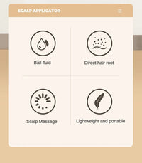 Scalp Applicator Liquid Comb Portable Mini Massage Comb Essential Oil Liquid Guiding Massager Anti Hair Loss Scalp Care Tools