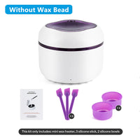 Mini Wax Heater Machine 40g Silicone Bowl Wax Warmer Nose Ear Hair Removal Waxing Kit Wax Bean Wax Heating Melting Pot Melter