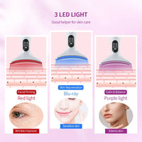 Neck Face Lifting Massager Face V Line Chin Lift Up Double Chin Remover Anti Neck Wrinkle 3 Colors LED Facial Neck Beauty Device