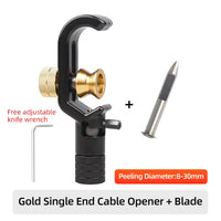 SAIVXIAN Armored Wire Stripper 4-10mm & 8-28mm Optical Cable Slitter Fiber Optic Stripping Tool Jacket Slitter Sheath Cutter