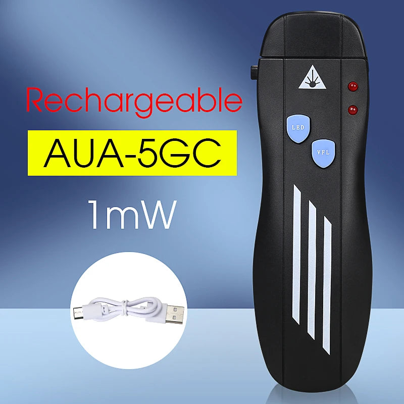 COMPTYCO FTTH Mini Visual Fault Locator 1/10/20/30/50mW Rechargeable VFL Fiber Optic Cable Tester SC/FC/ST 2.5mm Interface