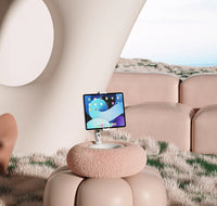 New 2025 Plush Pillow Phone Tablet Bracket Desktop Stand Adjustable Length Angle For Live Straming Video Chat Lazy Tablet Holder