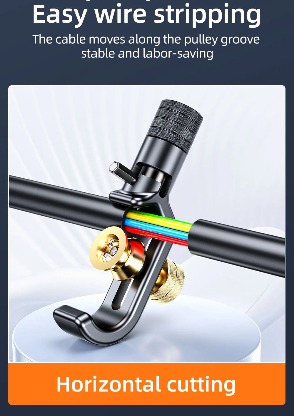 SAIVXIAN Armored Wire Stripper 4-10mm & 8-28mm Optical Cable Slitter Fiber Optic Stripping Tool Jacket Slitter Sheath Cutter