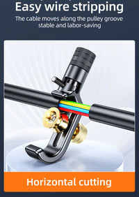 SAIVXIAN Armored Wire Stripper 4-10mm & 8-28mm Optical Cable Slitter Fiber Optic Stripping Tool Jacket Slitter Sheath Cutter