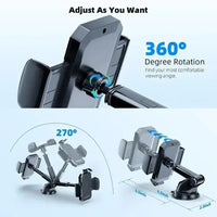 2025 New  Car Phone Holder Mount Stand Sucker Suction Cup Air Vent Smartphone Support in Car Bracket for iPhone Samsung Xiaomi