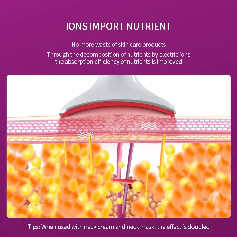 Neck Face Lifting Massager Face V Line Chin Lift Up Double Chin Remover Anti Neck Wrinkle 3 Colors LED Facial Neck Beauty Device