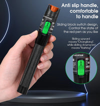 FTTH 30mW Visual Fault Locator Optical Fiber Cable Testrer Pen Style VFL 2.5mm Interface (SC/FC/ST) VFL Fiber Optic Tester Tool