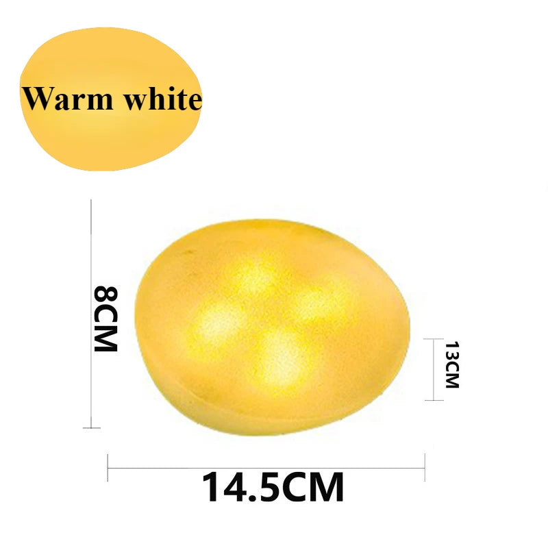 Solar Pebble Lights Outdoor Waterproof IP65, Decorative Garden Stone Lights for Pathway/Lawn/Yard, 8H Auto Lighting Solar Light