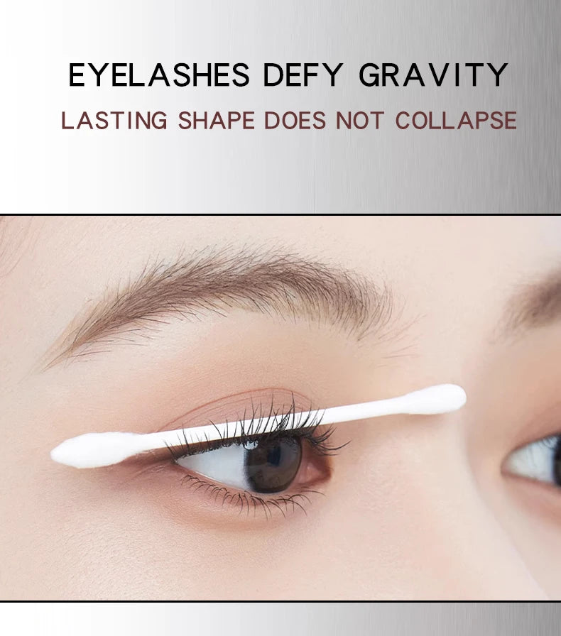 MACKANDY Waterproof 3D Lengthening Mascara Black Eyelash Extension Eye Lashs Brush Long-Wearing Silk Mascara Cosmetics Gift