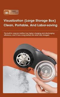 Electric Lint Remover Electric Pellet Fluff Remover Digital Display Debobbler Clothes Shaver Multifunction for Clothes Sweater