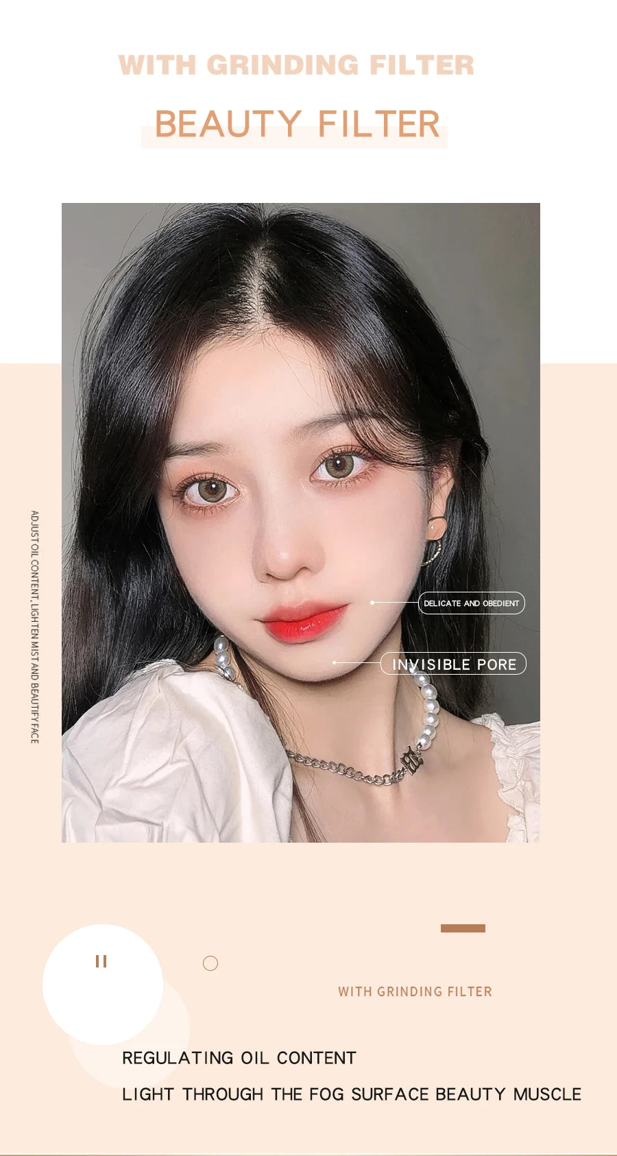 MACKANDY Original Silky Loose Powder Foundation, Lightweight Mineral Loose Powder Makeup Buildable Coverage, Talc Free, Vegan