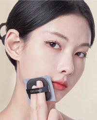 100 Sheets Bamboo Charcoal Oil Absorbing Paper Portable Powder Puff Mirror Facial Refreshing Oil Control Makeup Setting Sponge