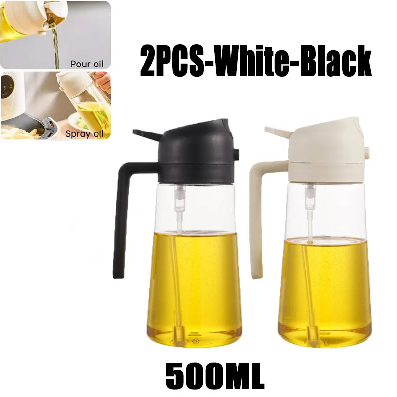 Camping BBQ Baking Vinegar Soy Sauce Spray Plastic Bottle Oil Spray for Cooking Olive Oil Sprayer Kitchen Gadgets 200/300/500ml