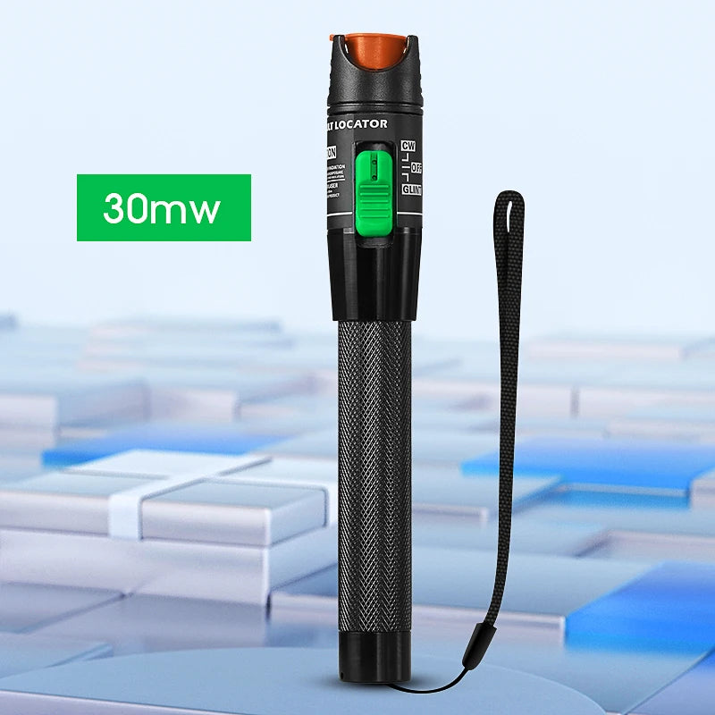 FTTH 30mW Visual Fault Locator Optical Fiber Cable Testrer Pen Style VFL 2.5mm Interface (SC/FC/ST) VFL Fiber Optic Tester Tool