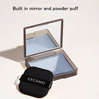 100 Sheets Bamboo Charcoal Oil Absorbing Paper Portable Powder Puff Mirror Facial Refreshing Oil Control Makeup Setting Sponge